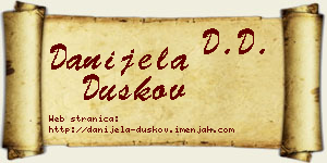 Danijela Duškov vizit kartica